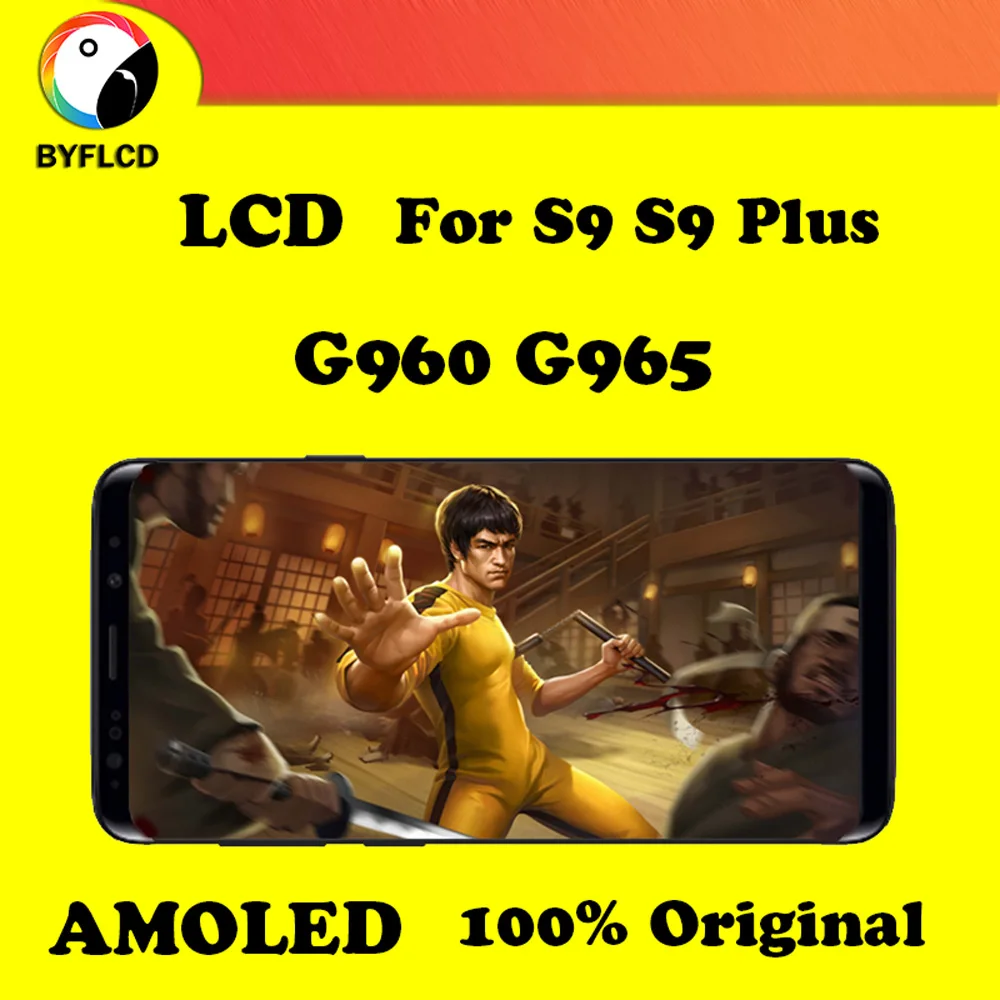 Оригинальный AMOLED ЖК дисплей для samsung S9 Plus G960 G965 2960*1440 Galaxy сенсорный экран