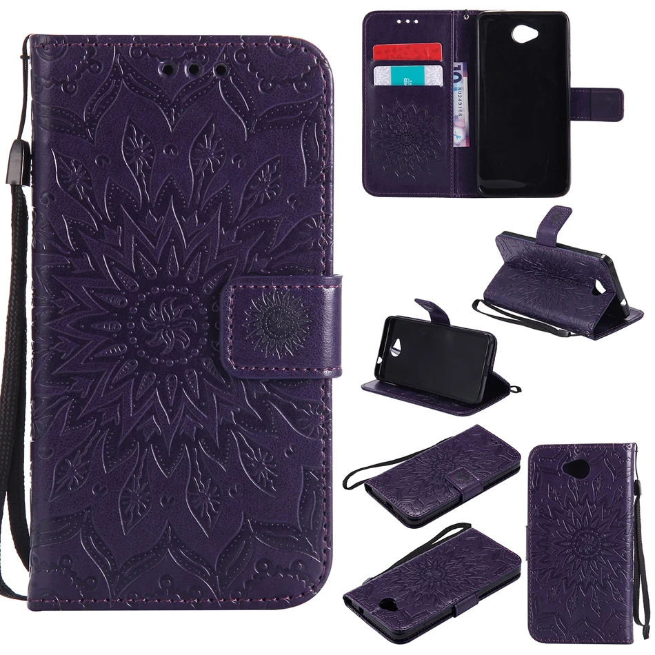 Luxury Leather Emboss Circular flower Phone Bag for Nokia Lumia 640 Case Flip Stand Wallet for Microsoft Lumia 635 550 650 Coque (6)