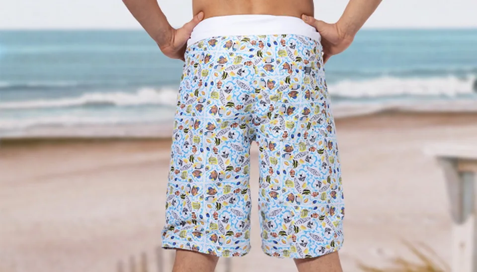 Shorts de praia e surfe