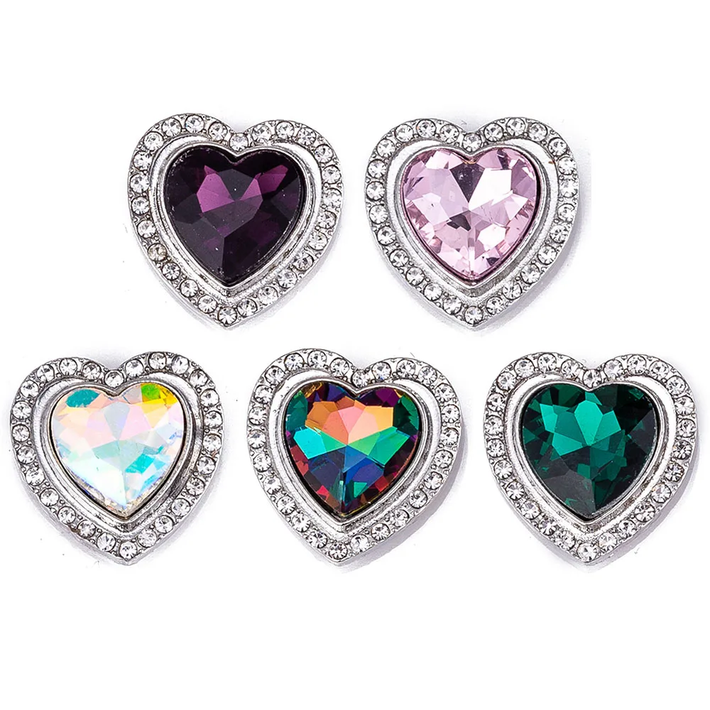 Snap button 18 mm crystal metal snaps for snaps bracelets fit ginger snaps jewelry crystal snap TZ9143