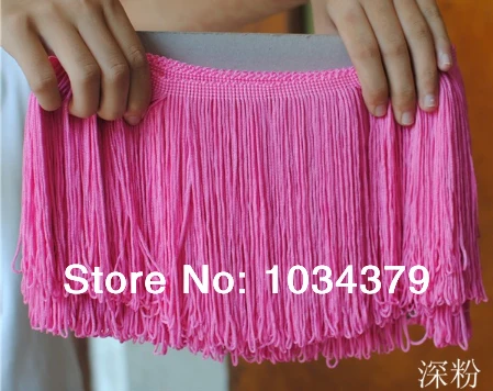 5Yds 6 Colors 15cm Width Tassel Lace Belly Latin Dance Cloth Curtain Accessories DIY