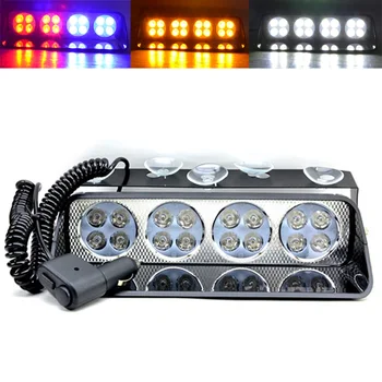 

12V Led Viper warning light Car truck Windshield beacon strobe flasher Police Auto safety driving Caution flashing signals