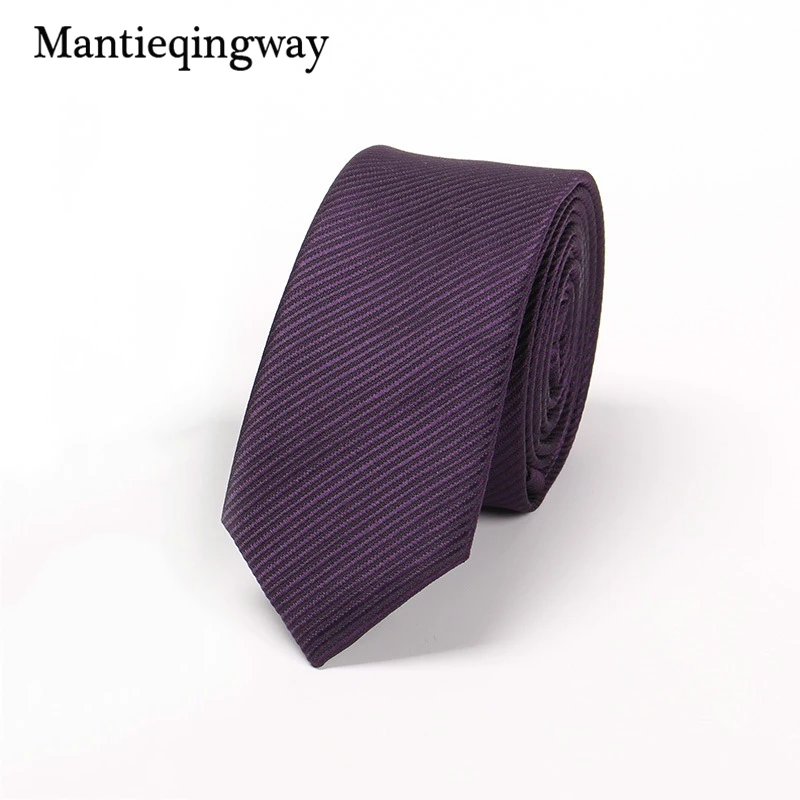 Mantieqingway новый бренд бизнес мужские 5 см галстук модный однотонный цвет Gravatas corbatas