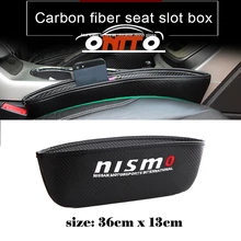 Для Nismo Логотип для Nissan Sunny автокресло щелевая коробка разрез Gap карман для хранения перчатки Организатор Слот поймать зрелище коробка 1 шт./лот