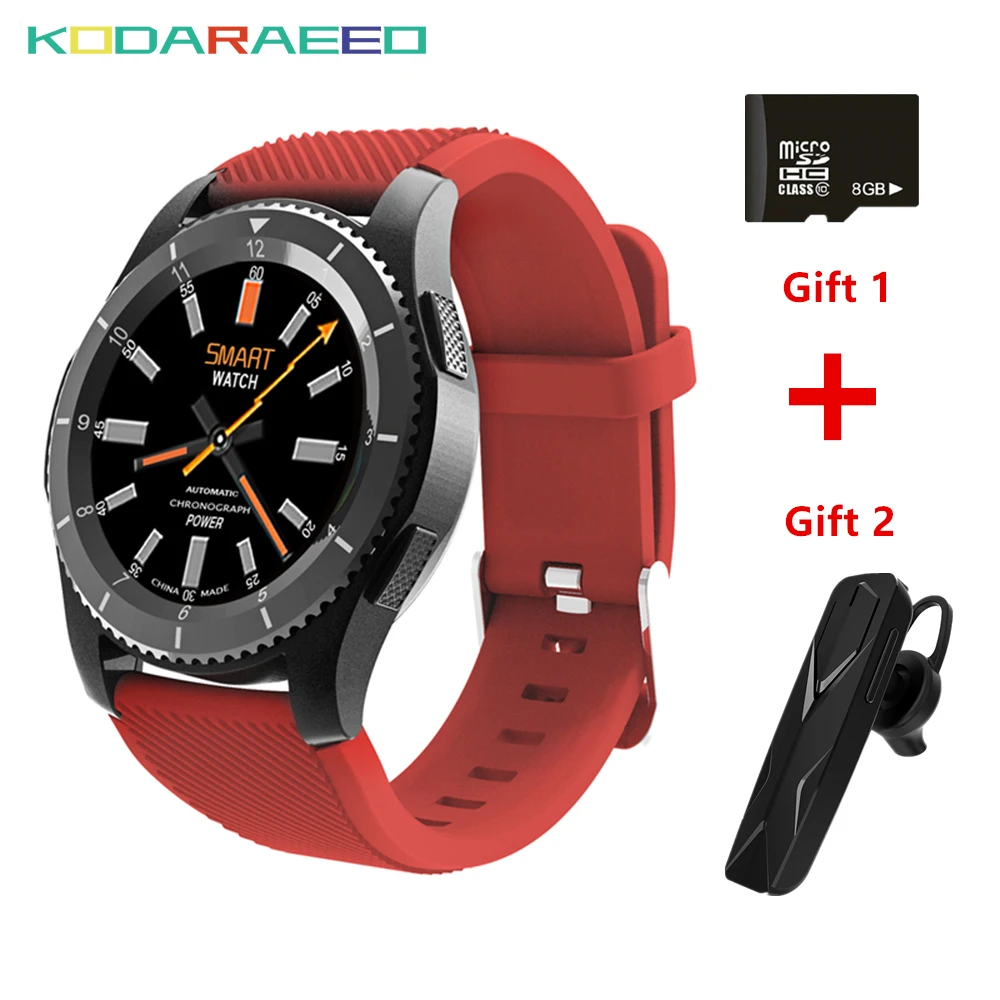 

G8 Smart Watch Bluetooth Heart Rate tracker Monitor Blood pressure WristWatch SIM Card smartwatch phone for Android ios Phones