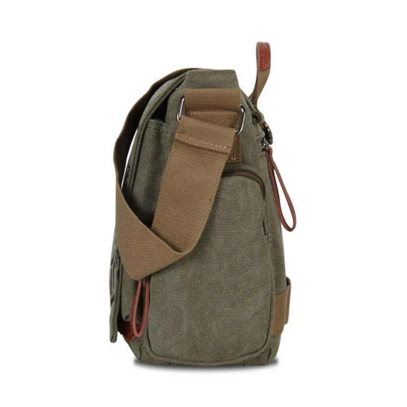 MANJIANGHONG bolso de mensajero Vintage para hombre, bolso de hombro de lona, bolso cruzado de negocios para hombre, bolso de viaje para hombre