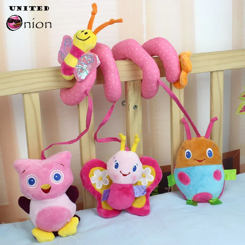 Baby Toy crib revolves around rattles stroller bed car lathe hanging playing toy plush infant Child new born Mobile 0-12 months