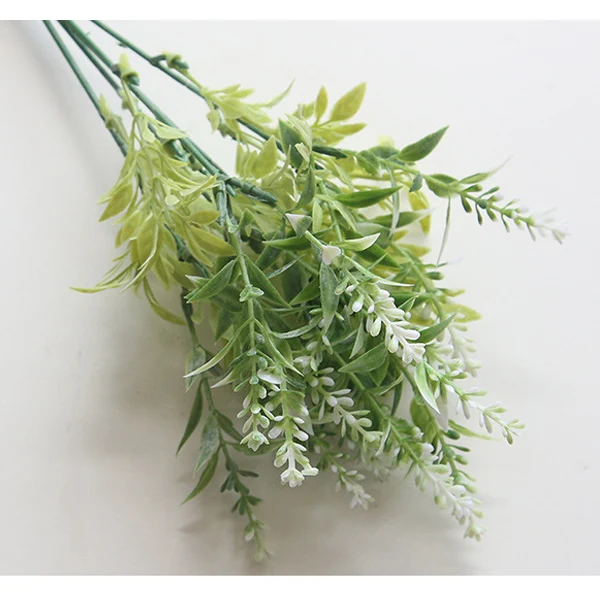 Lifelike Artificial Lavender Flowers Vivid Color Fake Bridal Flower Bunch for Wedding Party Decor UD88