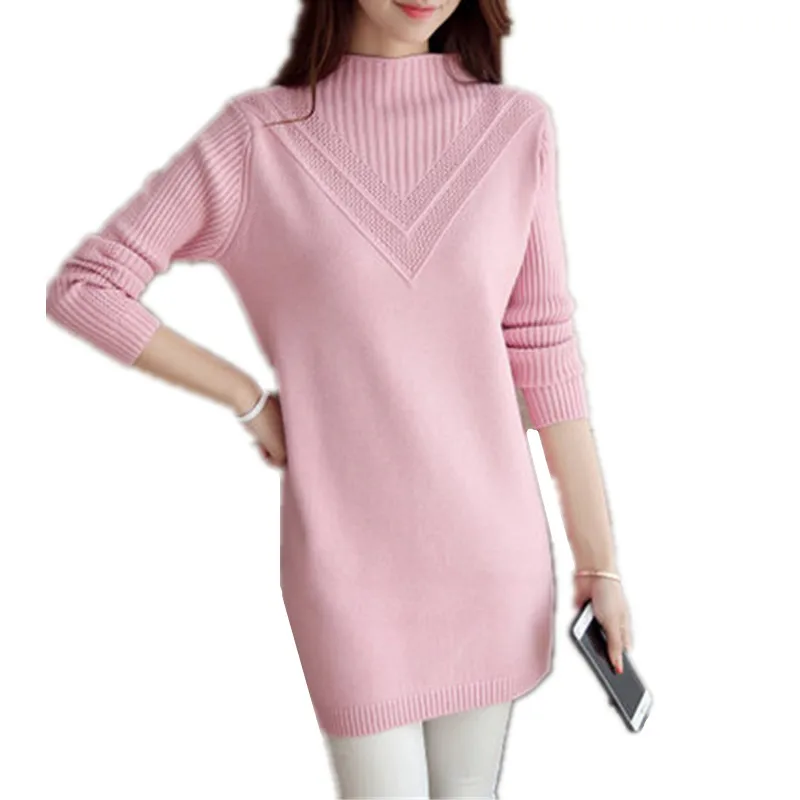 

Autumn winter new women turtleneck warm sweaters Slim Long woman sweater knitted Slim sweater ladies casual clothes A272