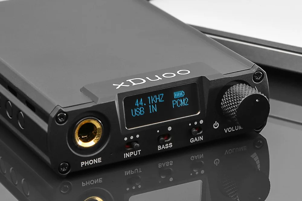 XDuoo портативный аудио усилитель для наушников 32 бит/384 кГц OLED DSD DAC AK4490 Dual BUF634|headphone
