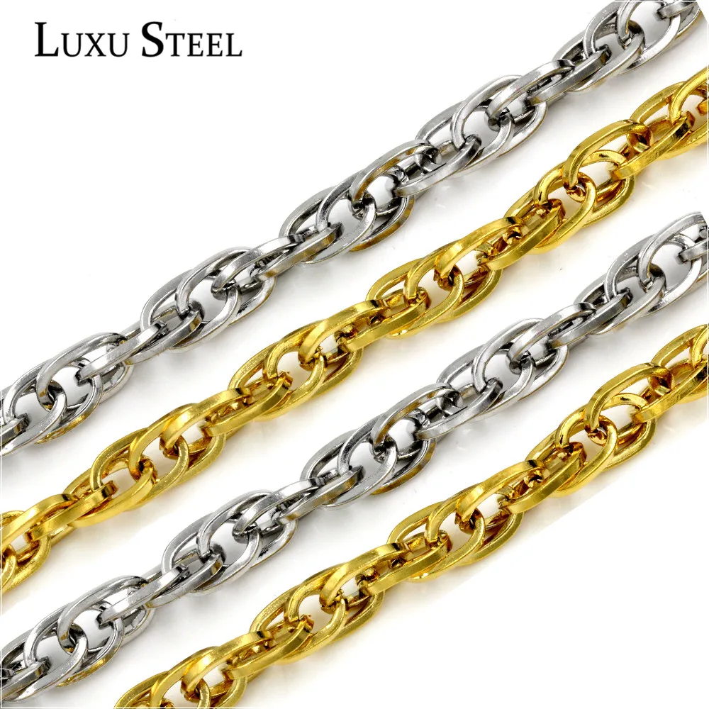 Buy LUXUSTEEL Men's Chain Necklace Stainless Steel