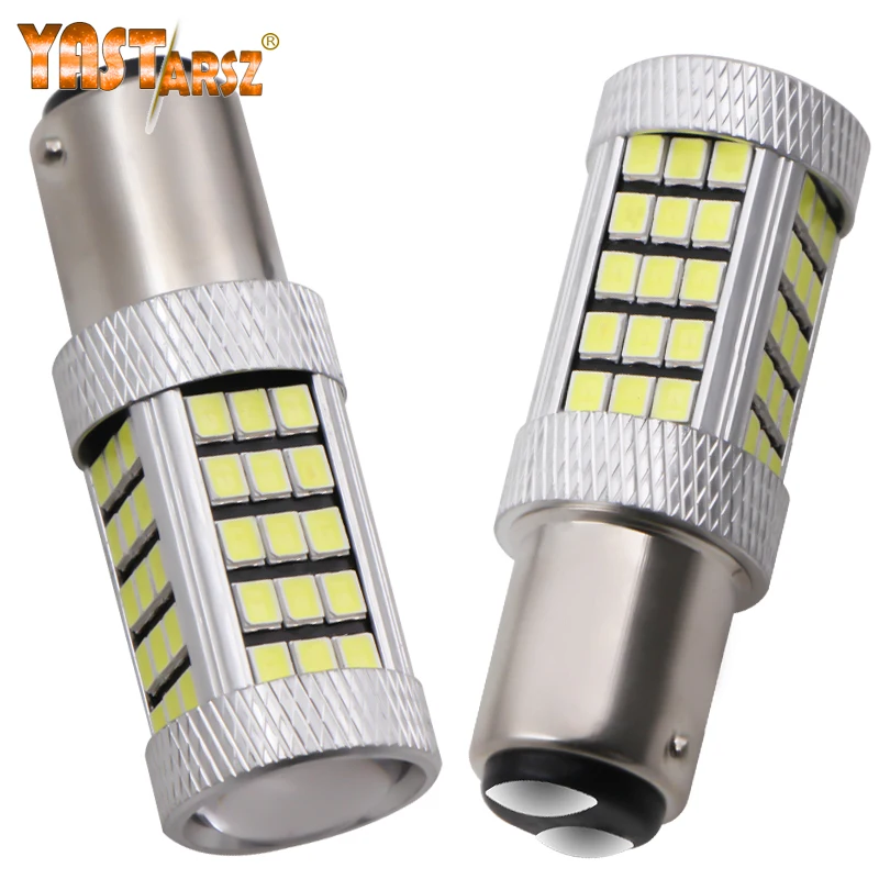 2 Шт 1157 BAY15D P21/5 W автомобиль 66 SMD 2835 Светодиодный автомобиля Противотуманные фары
