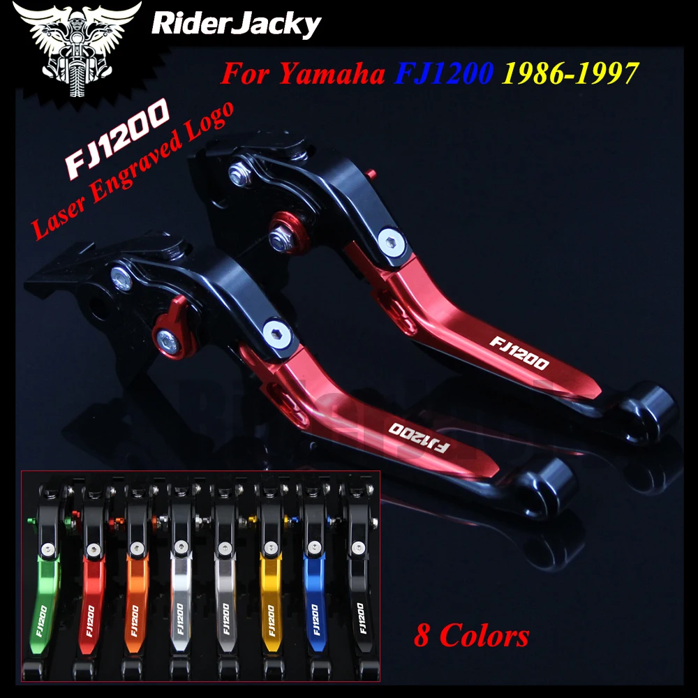 

Red+Black Motorcycle CNC Accessories Adjustable Brake Clutch Levers For Yamaha FJ1200 FJ 1200 1986-1997 1992 1993 1994 1995 1996