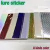jig and lure sticker mix 8kinds colr fish scales sticker 16paper/lot length 7.3cm width 10cm colr capture very beautiful ► Photo 2/2
