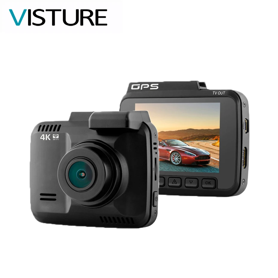 

5 pcs / lot Car DVR Novatek 96660 Recorder Dash Cam 2.4"Camera GPS Camcorder 4K 2880x2160P Night Vision WDR WiFi VISTURE GS63H