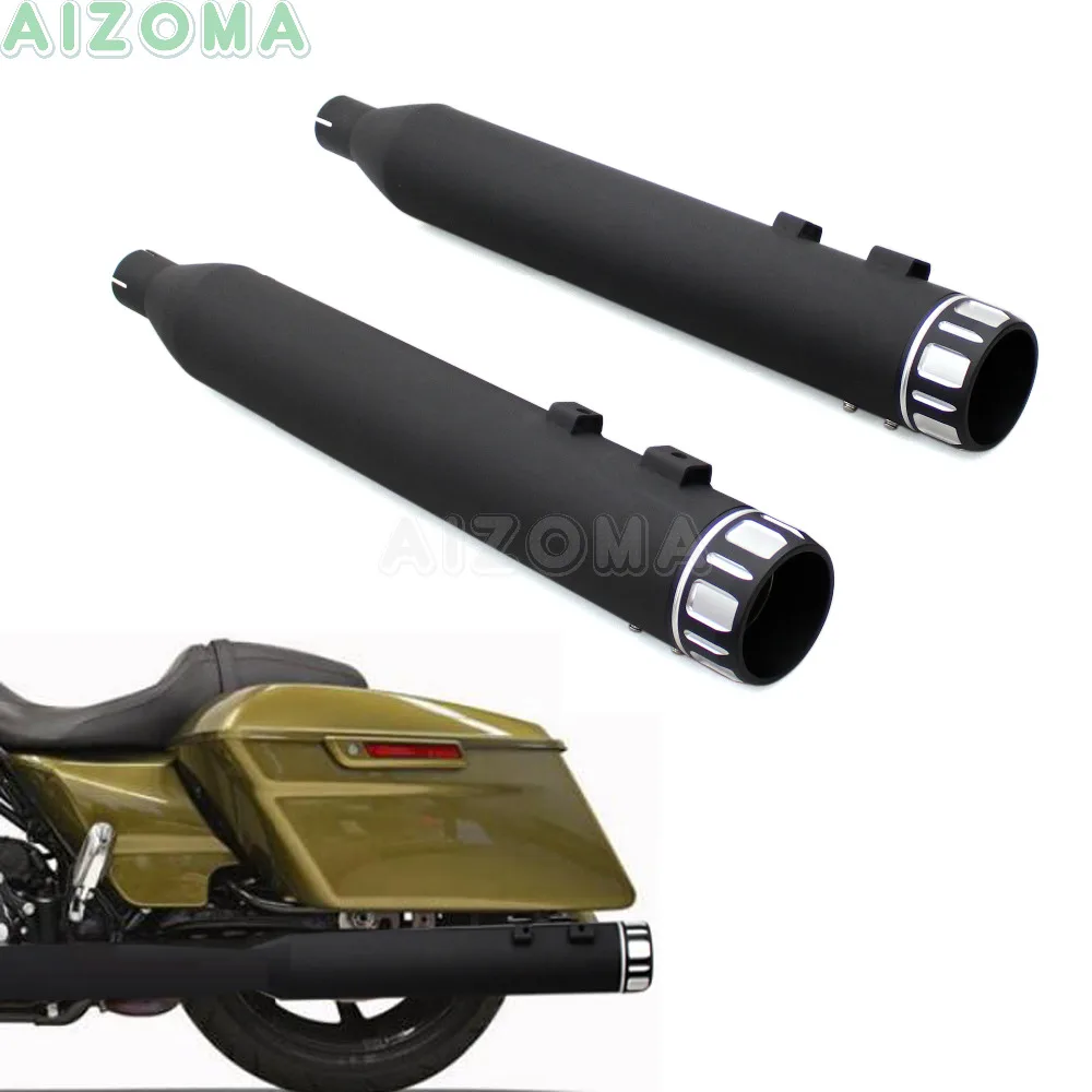 Bagger 4 &quotревущая серия без шнуровки выхлопная труба с хромированной торцевой