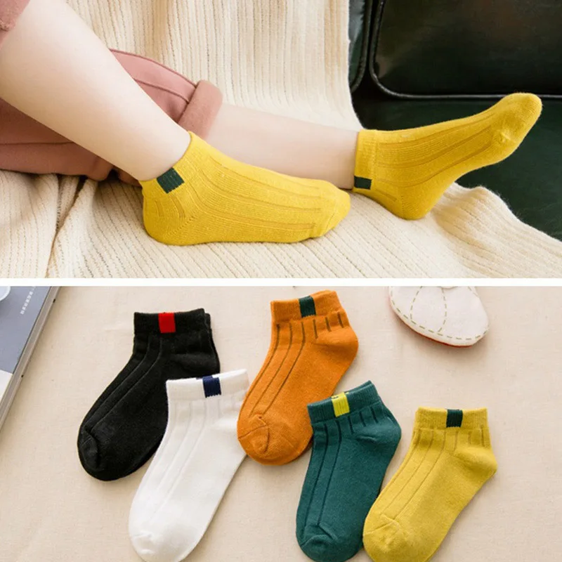 5 пар детских носков полосатые носки для мальчиков, для школьников, модные спортивные эластичные носки весна-осень-лето, дышащие мягкие носки