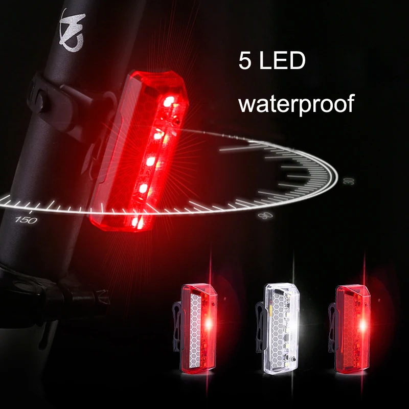 

USB Rechargeable Bicycle Rear Light Cycling LED Taillight Waterproof MTB Road Bike Tail Light Back Lamp for Bicycle