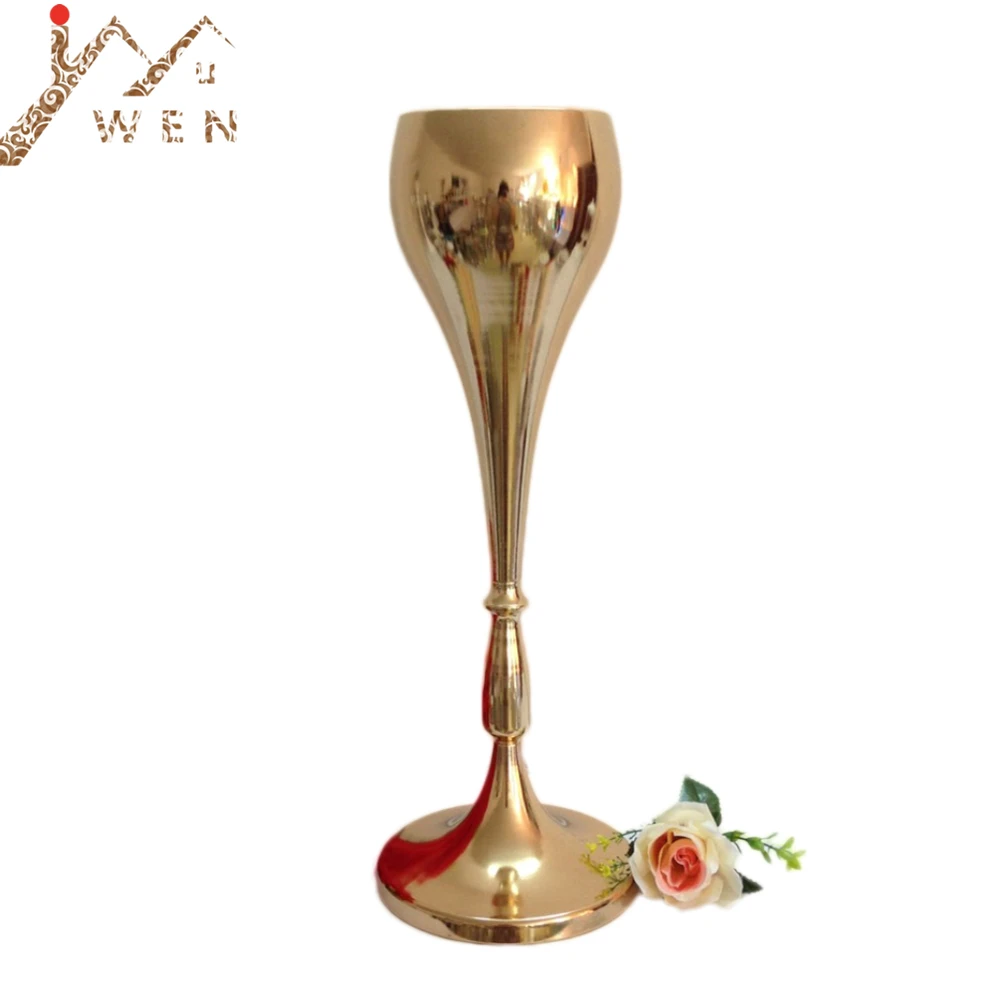 

Metal Vases 56 CM / 22" Silver/ Gold Table Wedding Centerpieces Event Road Lead Flower Rack For Home Decoration 10 PCS/ Lot