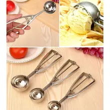 Нержавеющая сталь ложка для мороженого ложки для мороженого стеки Нержавеющая сталь ложка маленькие Размеры