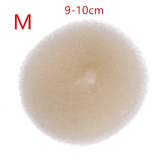 Пластина для волос бублик для волос пучок производитель Ролик DIY волшебная эластичная пена губка инструменты для укладки волос Принцесса аксессуары для волос Updo - Цвет: beige M