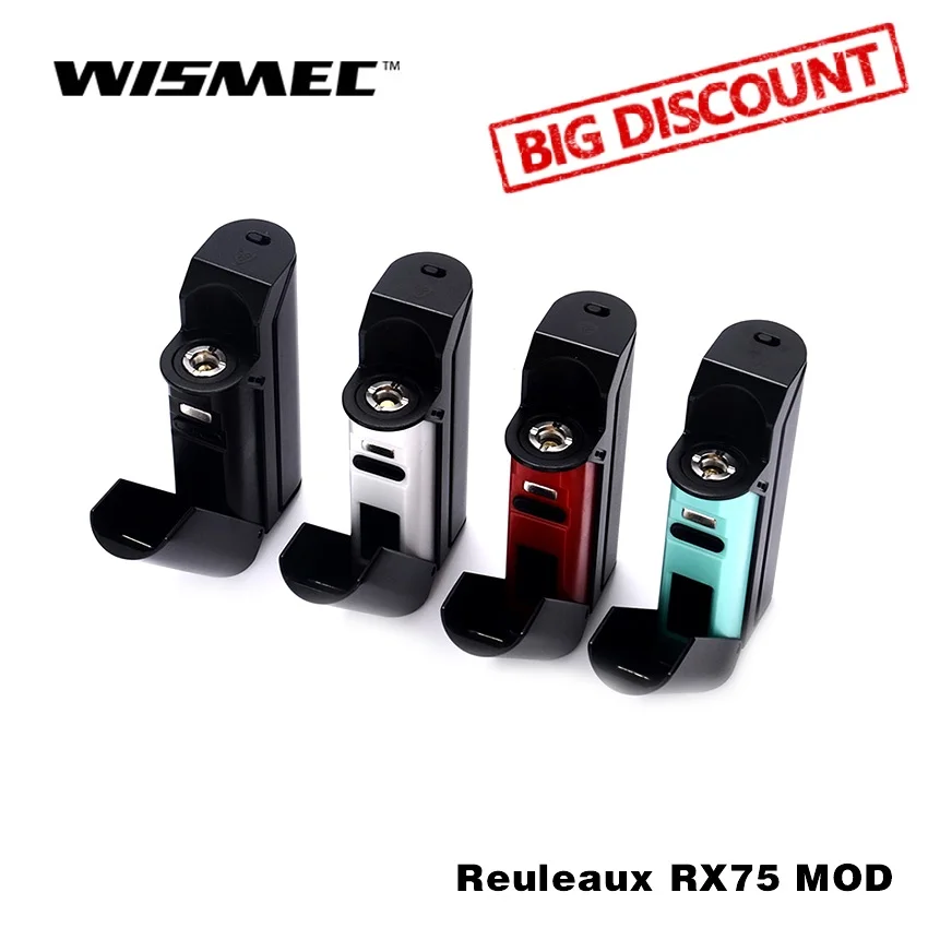 

Original Wismec Reuleaux RX75 Mod wismec reuleaux Box Mod for Amor Mini Atomizer electronic cigarette mod
