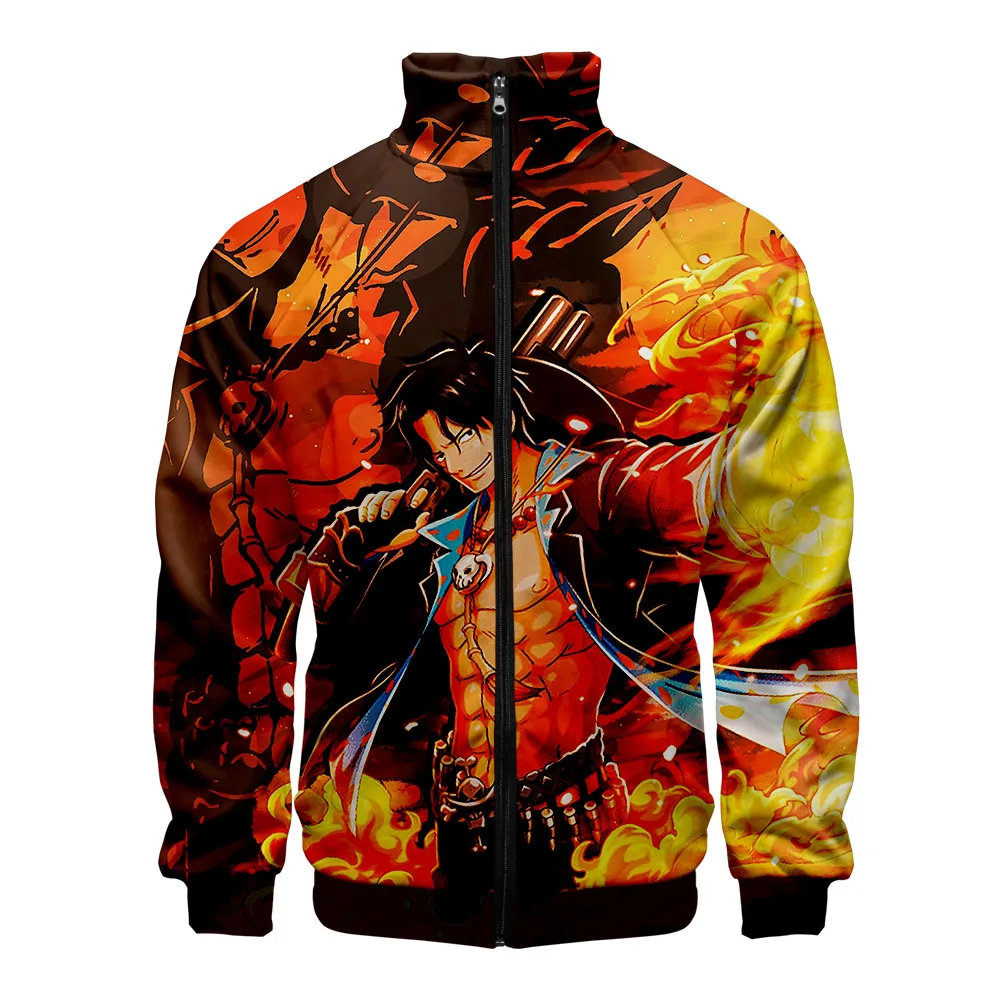 

One Piece Windbreaker Men/Women 3D Printing Anime Harajuku Cartoon Bomber Jackets Long Sleeve Sweatshirts Japanese Streetwear