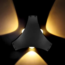 Открытый водонепроницаемый IP65 7 цветов светодиодный настенный светильник креативный настенный светильник 110~ 240 В для сада прохода светильник ing