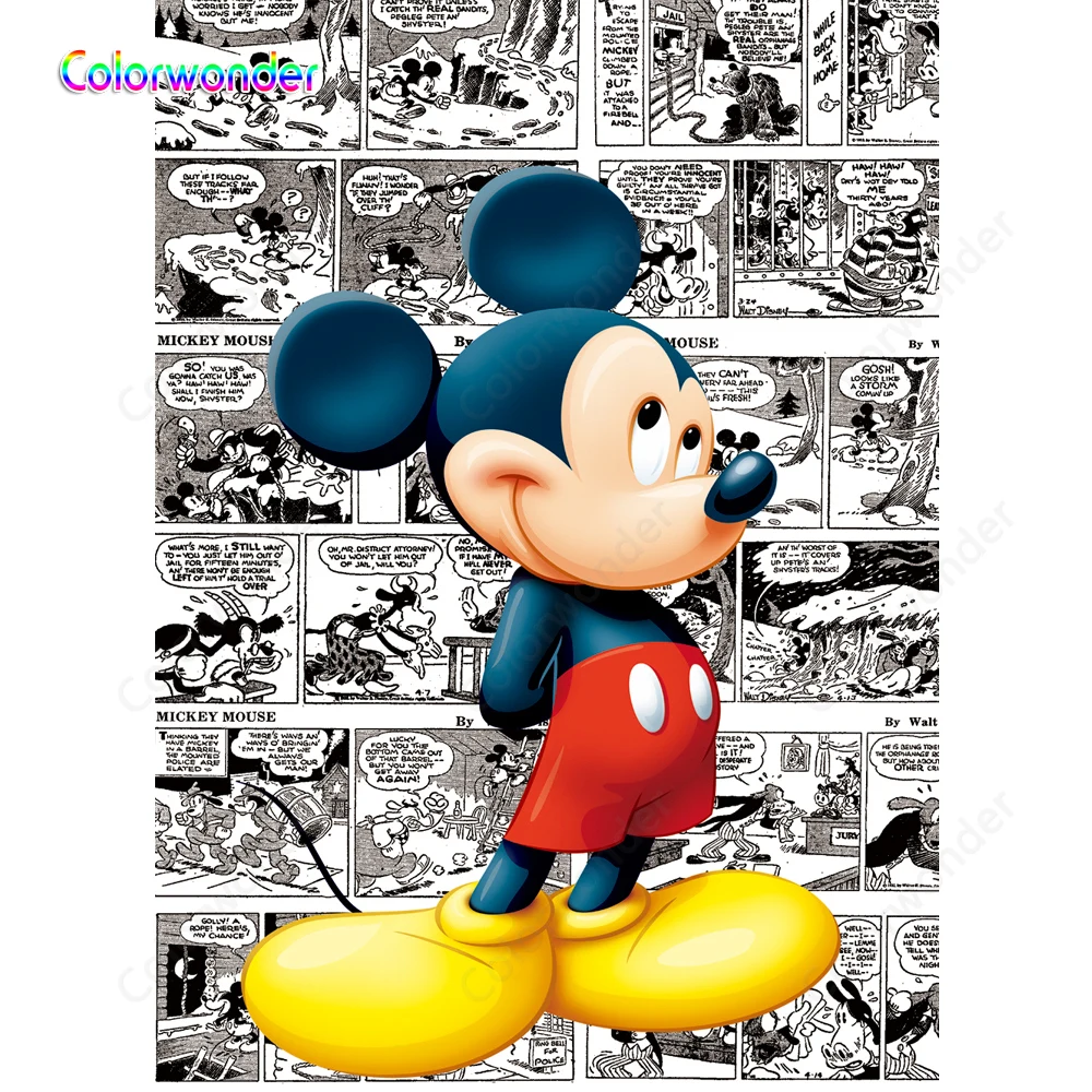 

Colorwonder Cartoon Mouse Mickey Photography Black and White Comic Plot Background Backdrop for Kids Birthday Party Baby Shower