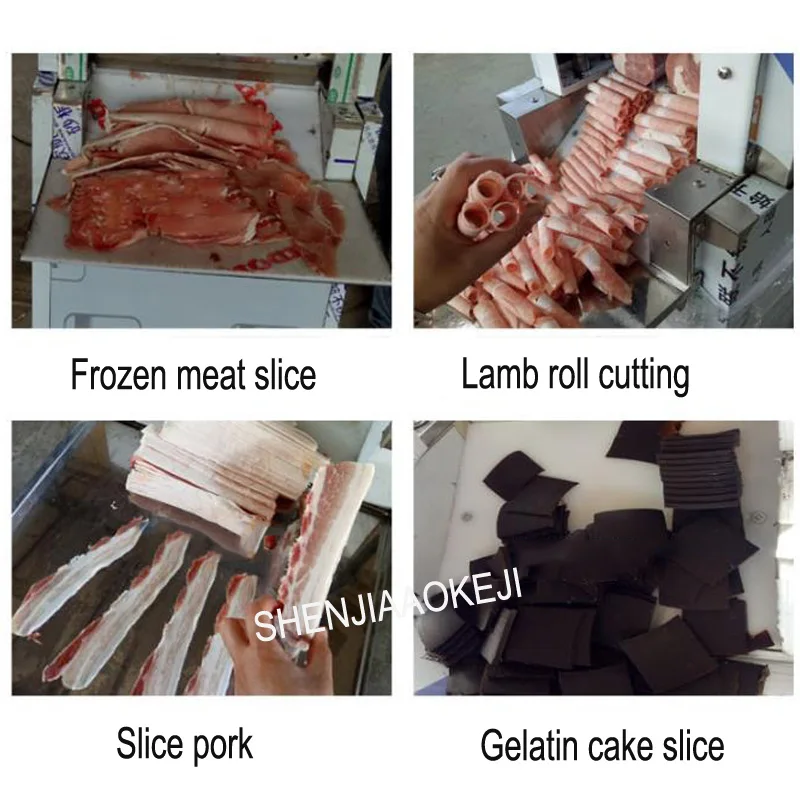 Фотобаранина полностью автоматическая машина для резки мяса стейков говядины