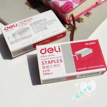 

[4Y4A] 10boxes 23/10 staples office staples finance universal staples 15 # , 500 PCS/ box , NO.0015