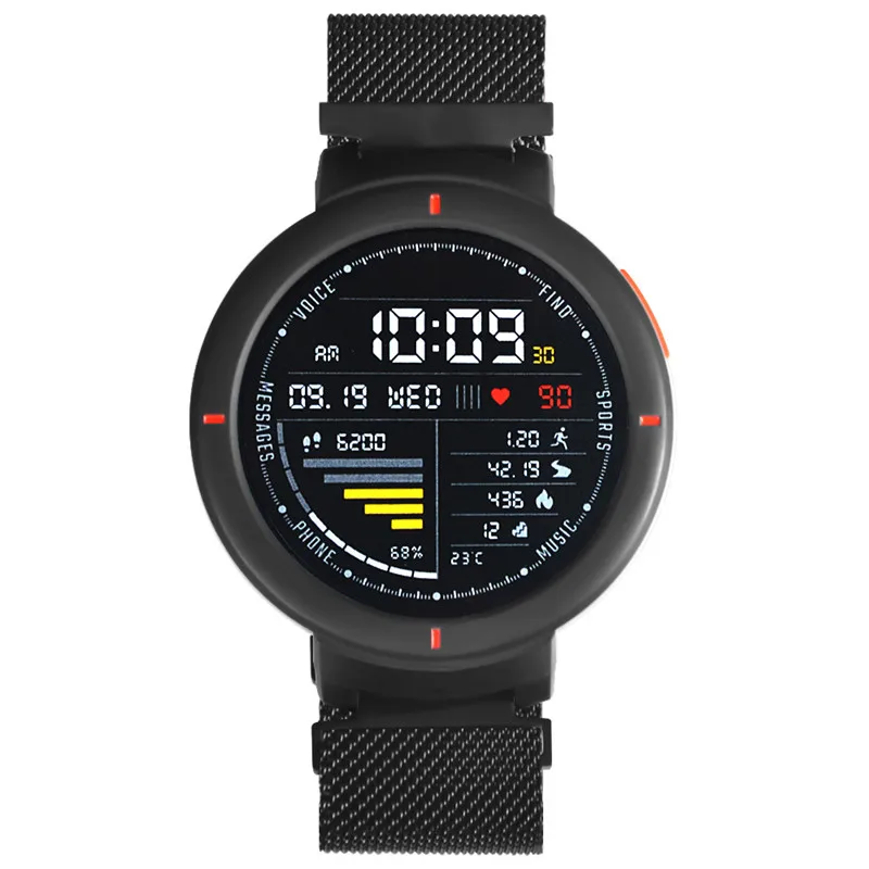 Металлическая Миланская петля, ремешок для часов Xiaomi Huami Amazfit Verge 3, магнитный адсорбционный браслет для Amazfit Verge 3