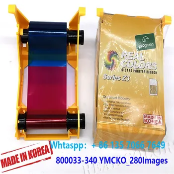 

20Pieces Compatible 800033-340IN India IN Version YMCKO 280 Images Made in South Korea Zebra ZXP3 ID Card Printer