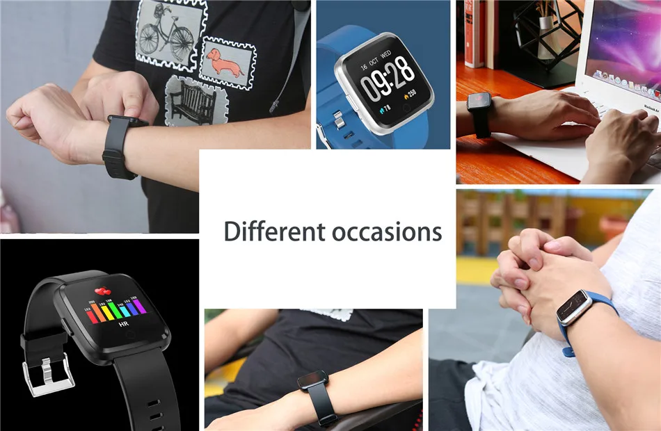 Smart Watch Men Women Fitness Tracker Message Reminder Clock Heart Rate Monitor Sport Activity Tracker Watches for Android IOS lemfo xiaomi watch 09
