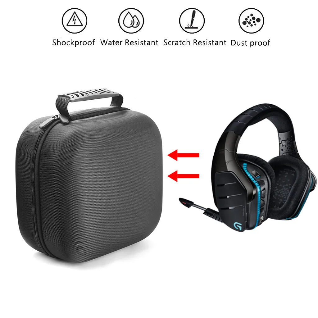 

Portable Case for Logitech G933 Artemis Spectrum Wireless 7.1 Gaming Headset Earphone Holder Case Storage Carrying Hard Bag Box