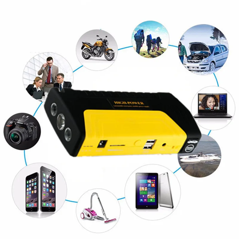 Mini 600A Peak Port Car Jump Starter Portable Phone Power Bank Multi-Function 12V 600A Peak Auto Battery Charger Pack Booster Mini 600A Peak Port Car Jump Starter Portable Phone Power Bank Multi-Function 12V 600A Peak Auto Battery Charger Pack Booster