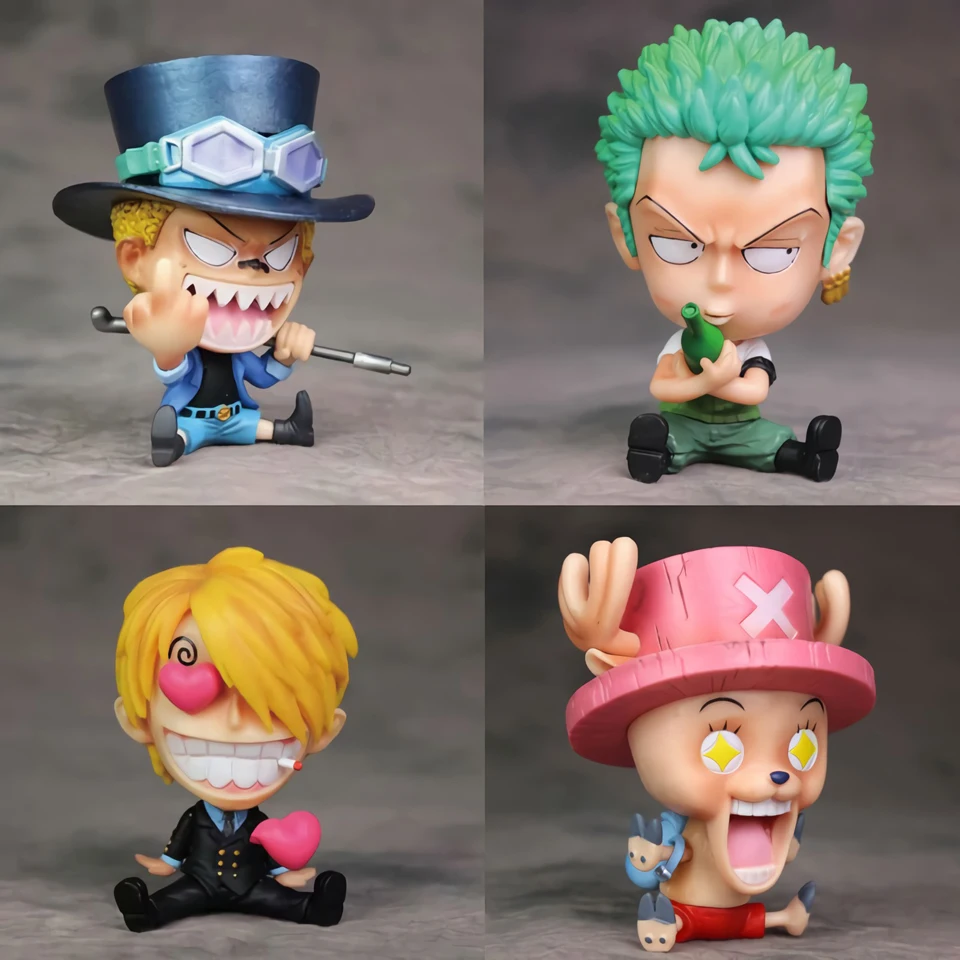 

Tronzo Action Figure Anime One Piece GK Figure Roronoa Zoro Vinsmoke Sanji Tony Tony Chopper Sabo PVC Figurine Model Doll Toys