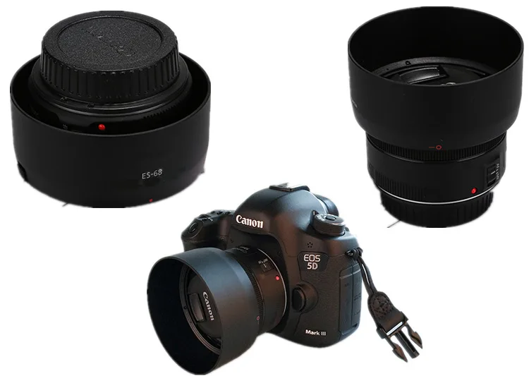 ES68 ES-68 бленда для объектива камеры для Canon EOS EF 50 мм f/1,8 STM 49 мм защита для объектива Фирменная Новинка Горячая Распродажа