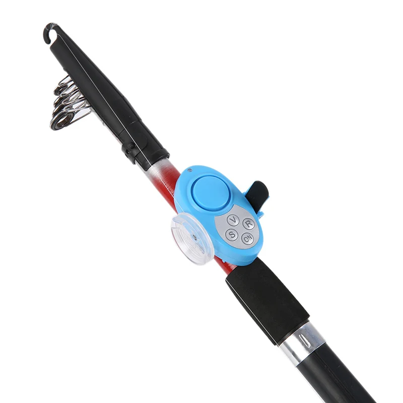 ABS Музыкальный светодиодный электронный сигнализатор укуса рыбы звуковой сигнал светодиодный светильник с зажимом для удочки
