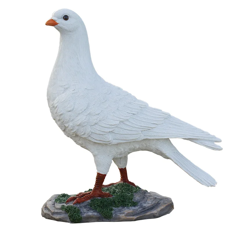 

Simulation white dove figurines home decor resin bird crafts garden decoration Wedding Scene Animal decoration ornament gift