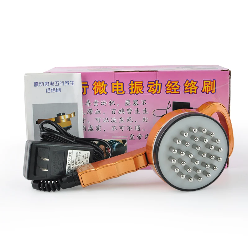 

Chinese Meridian Therapy Massager Brush Meridianen Micro Current Far Infrared Electric Heating Body Vibration Massage Relaxation