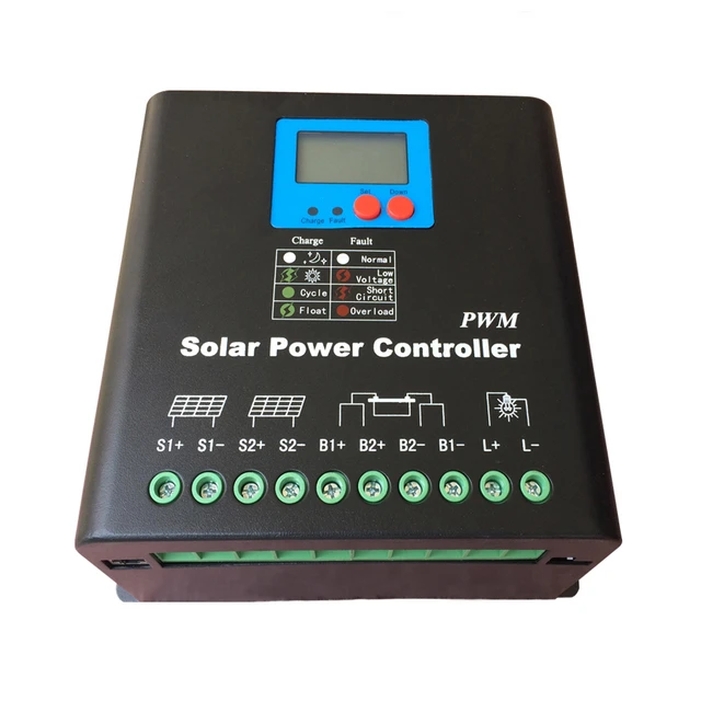 Regolatore di carica solare batteria piombo pannelli fotovoltaici 12V DC 6A