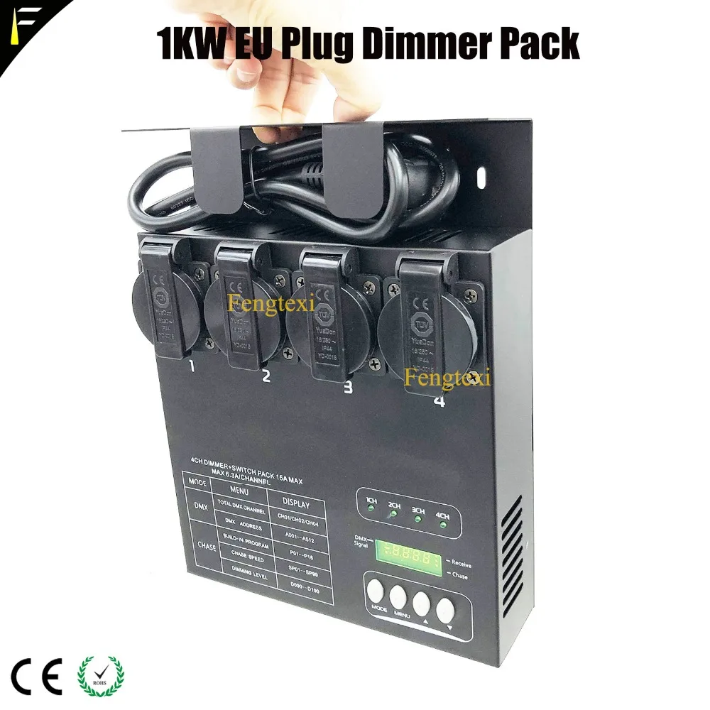 США Plug 4 CHs сценические светильники 1kw диммерный блок коробка 110 v/120 v Вольт 2в1