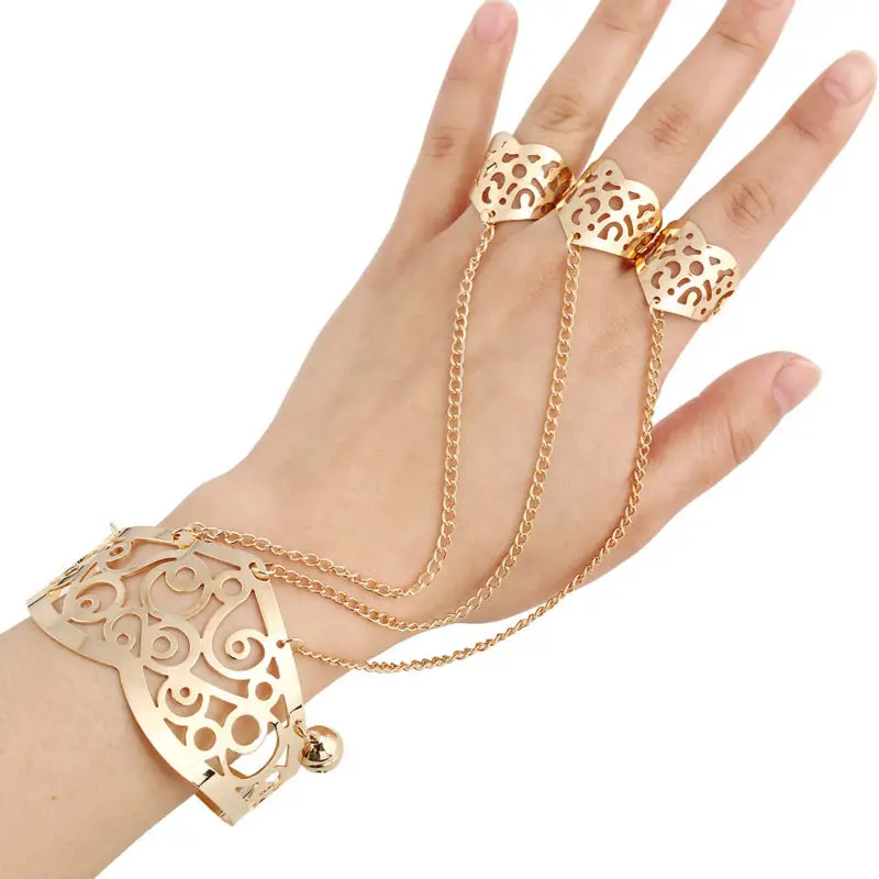 Женский браслет манжеты золотого/серебряного цвета Панк|jewelry holder|bangle accessoriesjewelry