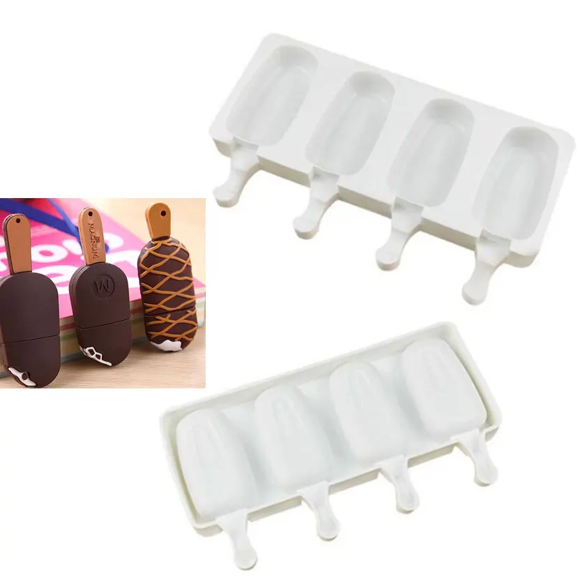 

4 even Ice cream mold silicone Mu Si cake mold pudding mold