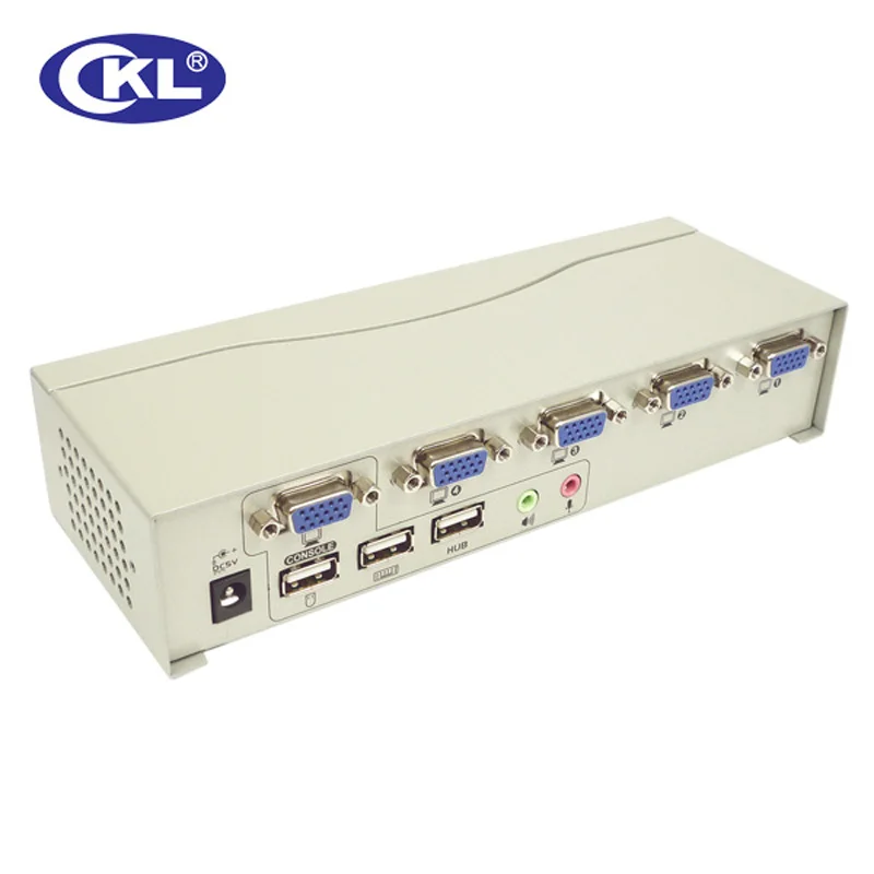 Ckl 4 ميناء usb vga kvm التبديل دعم الصوت و auto scan مع الكابلات kvm الجلاد ل keyboard video الماوس CKL-84UA