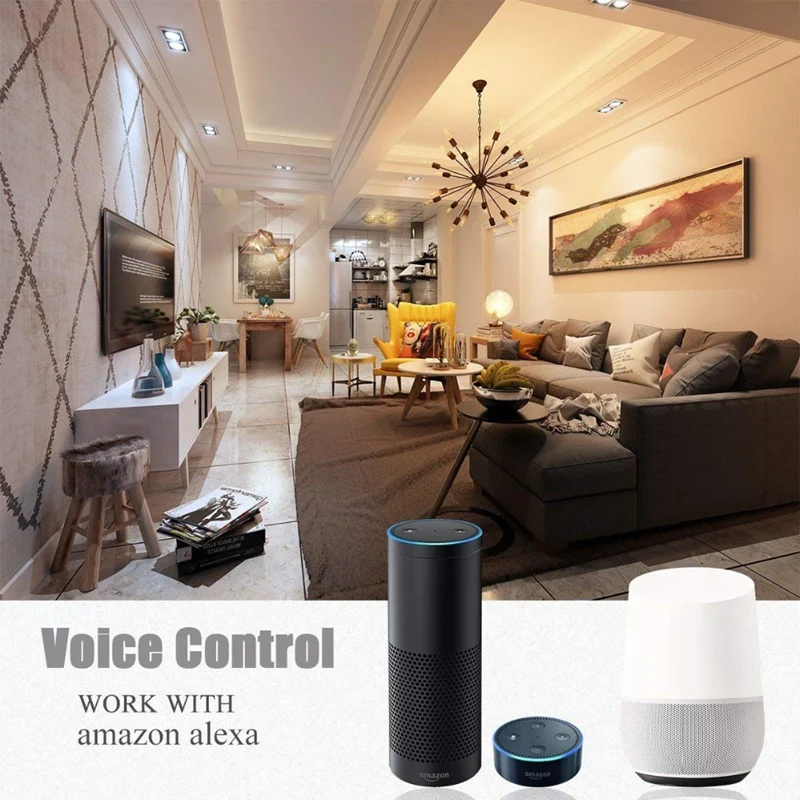 Wi Fi Интеллектуальный светильник Led голос управление приложение дистанционное управление синхронизации лампы работать с Alexa Amazon Google дома