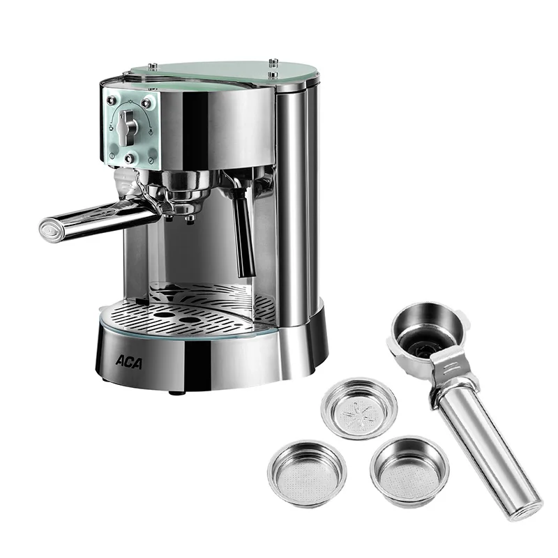 

AC-EG10B Italian Home Semi-automatic Coffee Machine 15bar Pump Pressure Stainless Steel 42 Seconds To Warm Up