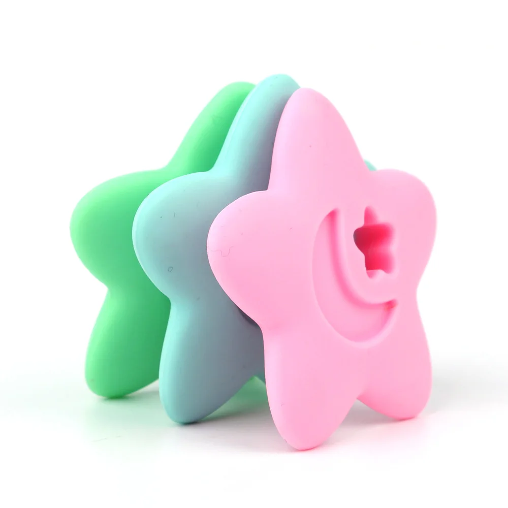 TYRY. HU 1 шт. Морская звезда в форме силиконовые бусины для ожерелья для мужчин изготовление еда Класс детские жевательные игрушки