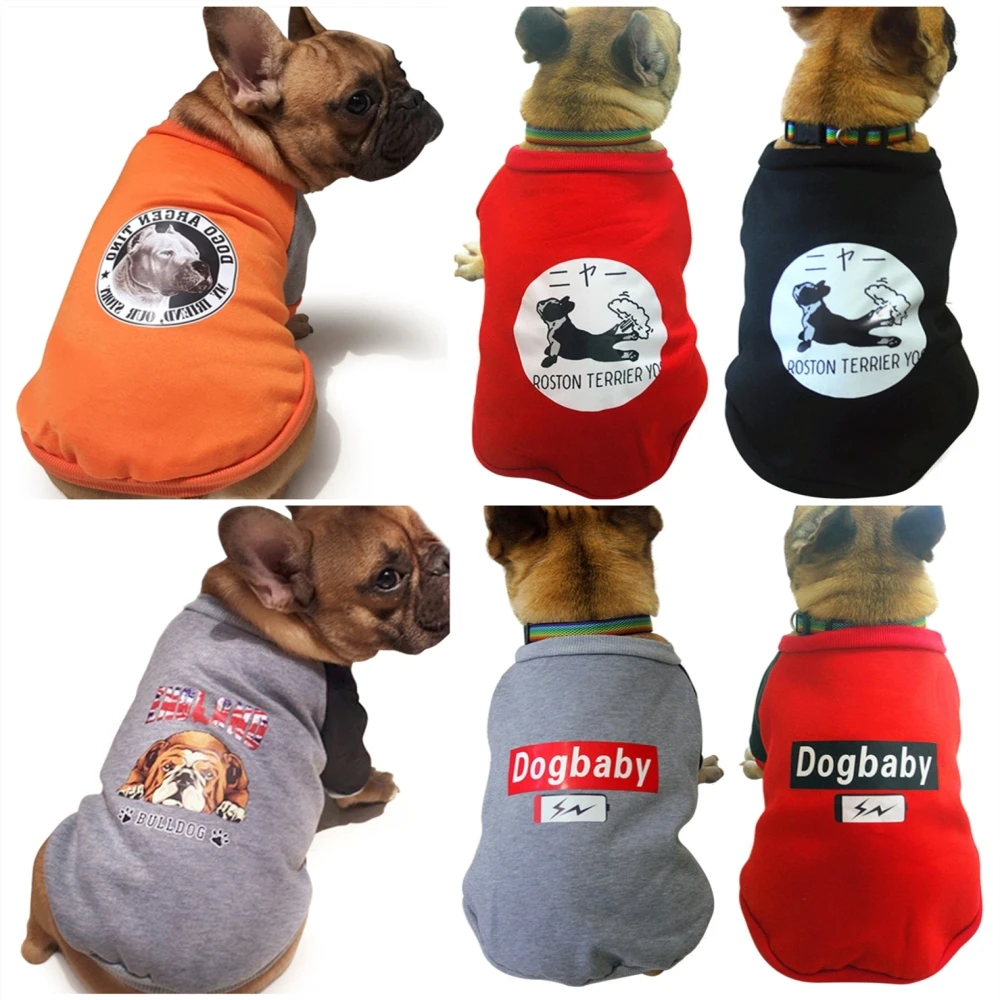 Warm Dog Clothes French Bulldog Pet Clothes Pug Coat Jacket Fashion Puppy Clothing for Dogs Vest